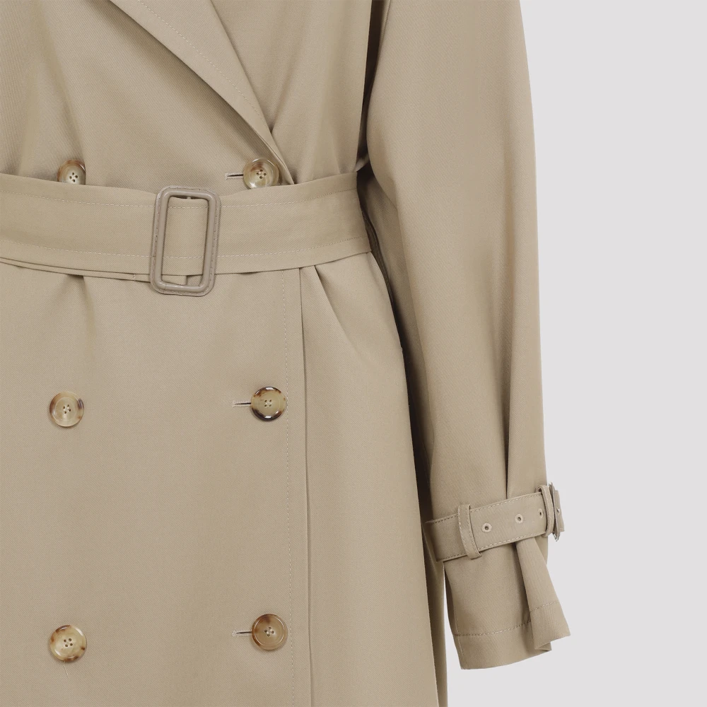 Moschino Beige Katoen Nylon Jas Beige Dames