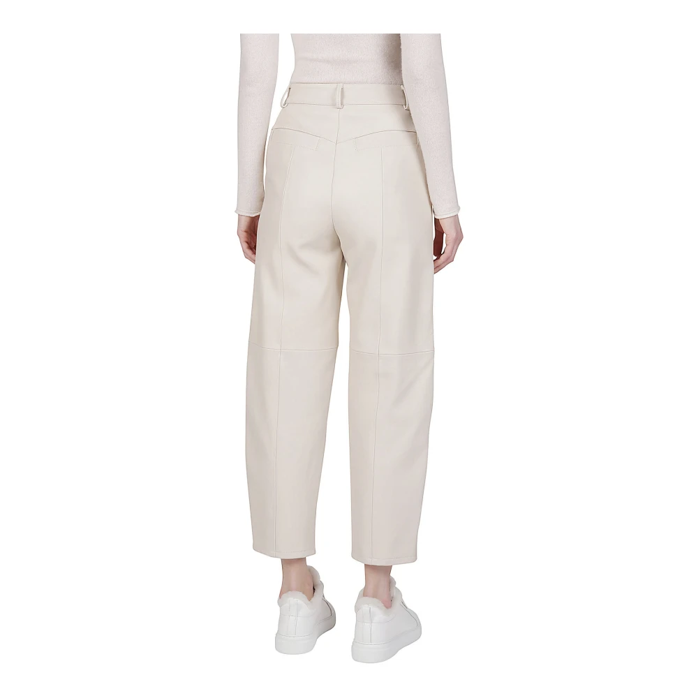 Eleventy Schapenleren Broek Gray Dames