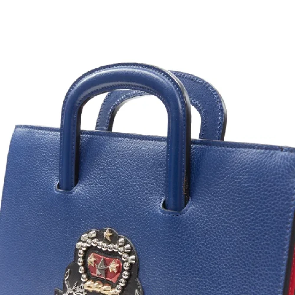 Christian Louboutin Pre-owned Leather handbags Blue Dames