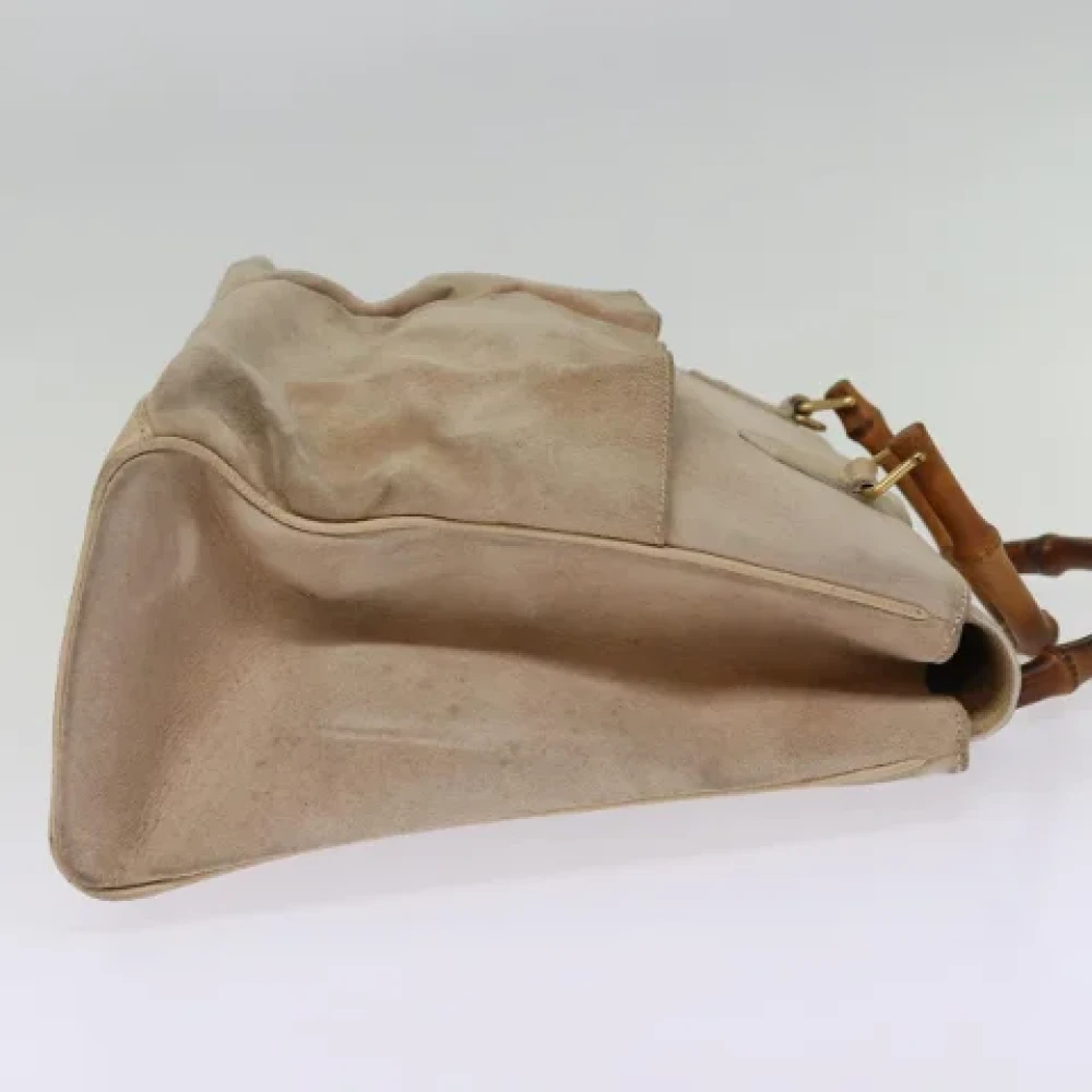 Gucci Vintage Pre-owned Suede totes Beige Dames