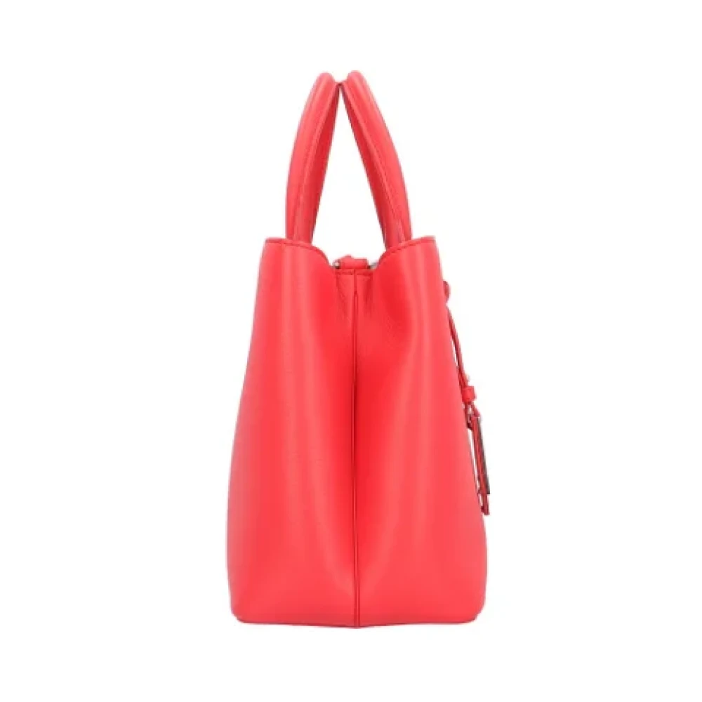 Fendi Vintage Pre-owned Leather shoulder-bags Red Dames