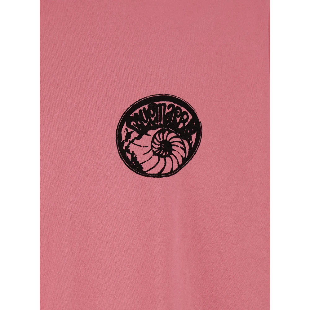 Bluemarble Roze Eye Shell Print T-shirt Pink Heren