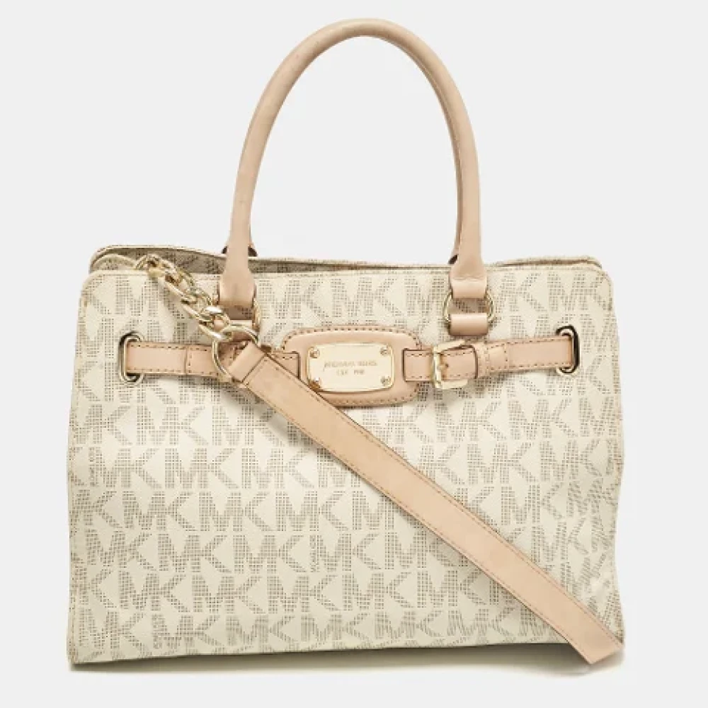 Michael Kors Pre-owned Leather totes Beige Dames