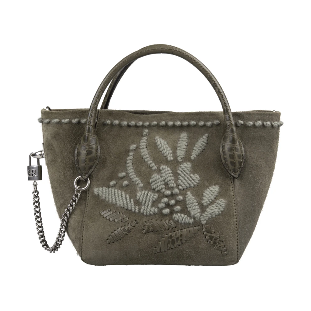 Ermanno Scervino Groene Margot Tas met Krokodillenprint Green Dames