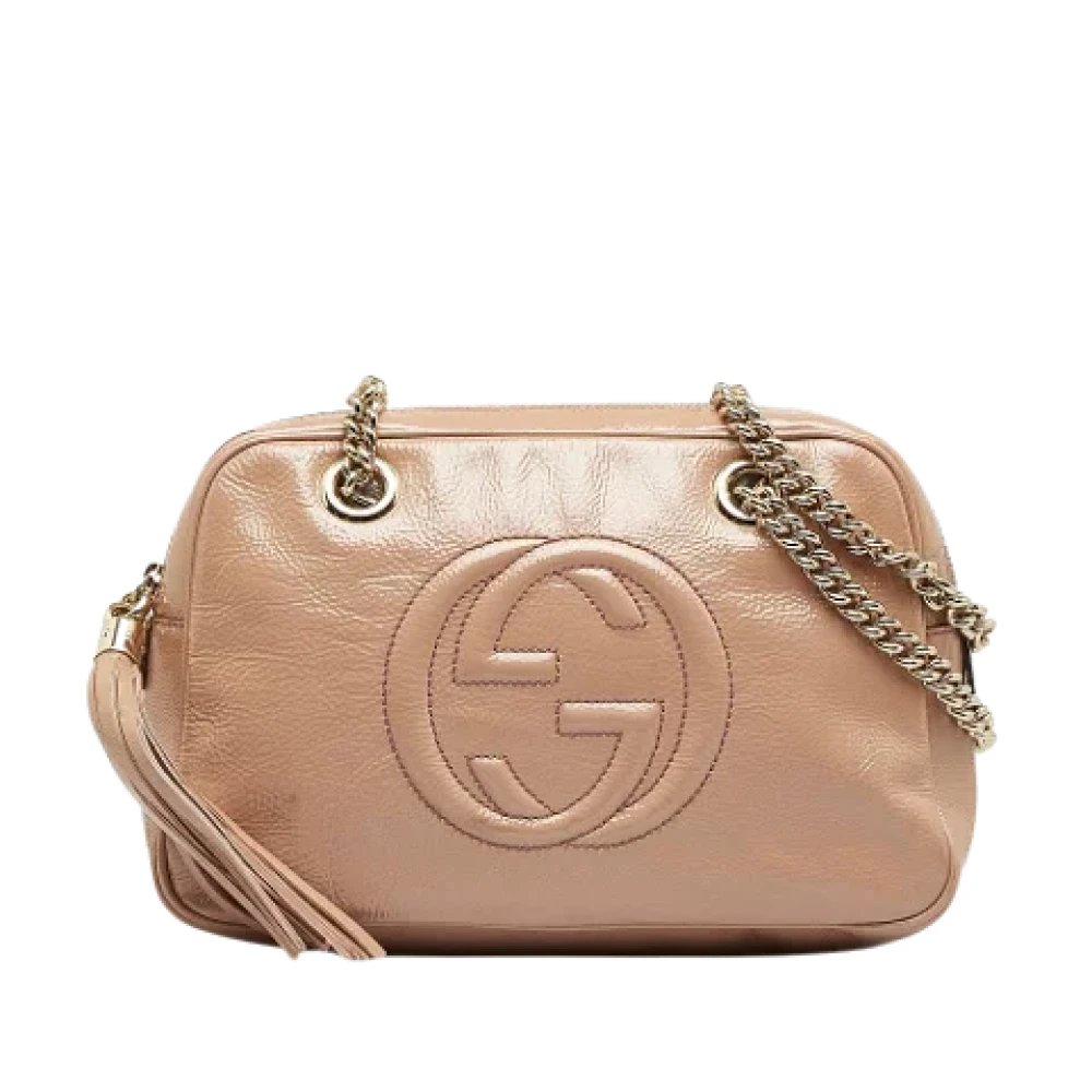 Gucci Vintage Pre-owned Fabric gucci-bags Pink Dames
