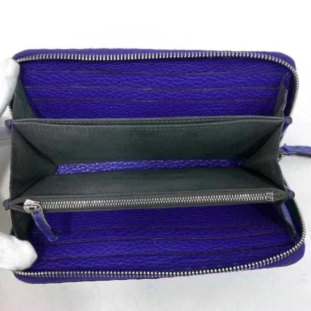 Fendi Vintage Pre-owned Leather wallets Blue Dames