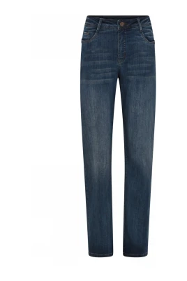 Blå Straight Leg Jeans