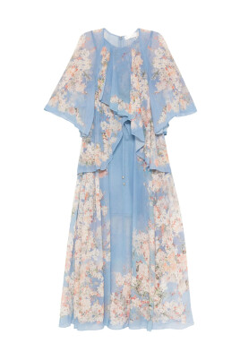 floral-print-ruffled-bodice-dress