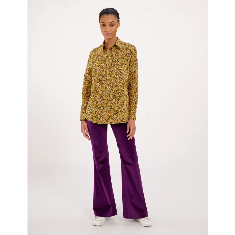 Ines De La Fressange Paris Maureen geel bloemig overhemd Multicolor Dames