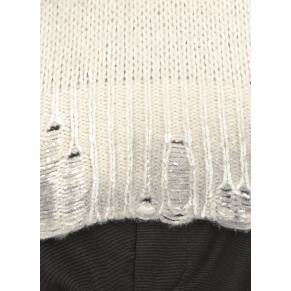 Avant Toi Grijze Kasjmier Wol Trui Vrouw Crew Gray Dames