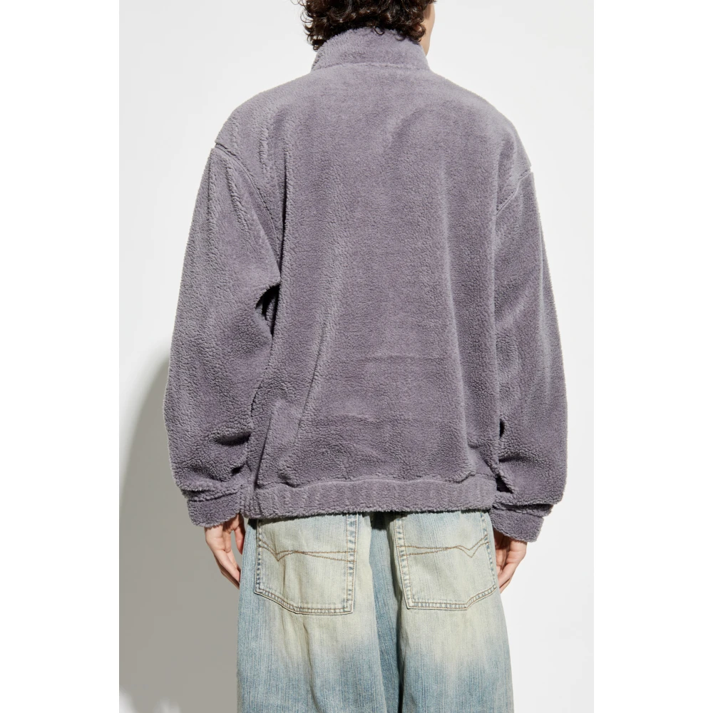adidas Originals Fleece met geborduurd logo Purple Heren