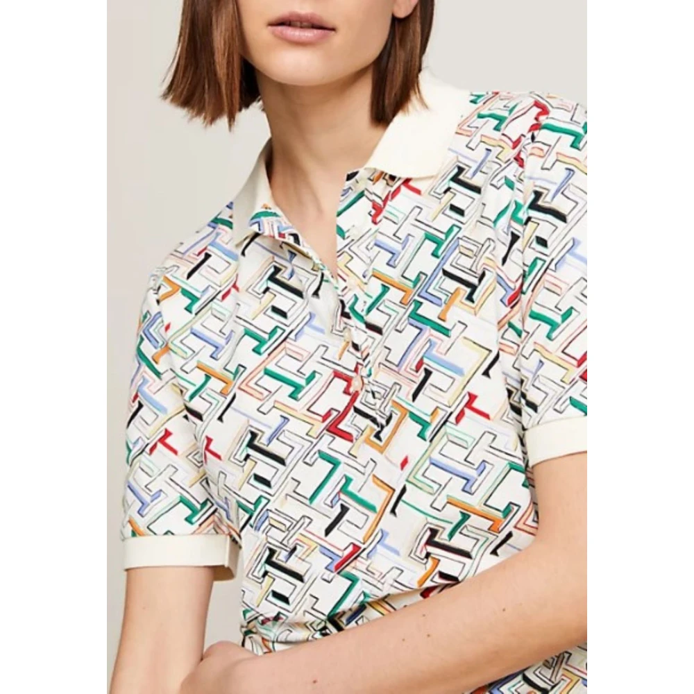 Tommy Hilfiger Dames Polo Shirt Regular Fit Multicolor Dames
