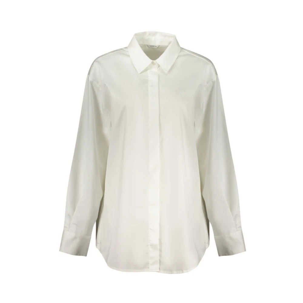 Guess Women's White Long-Sleeved Shirt - Shirts - L - Blouses & Shirts