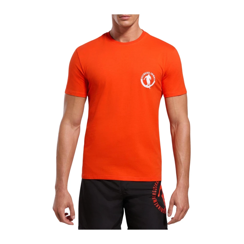 Bikkembergs Men's Orange T-Shirt - T-Shirts - S - Tops