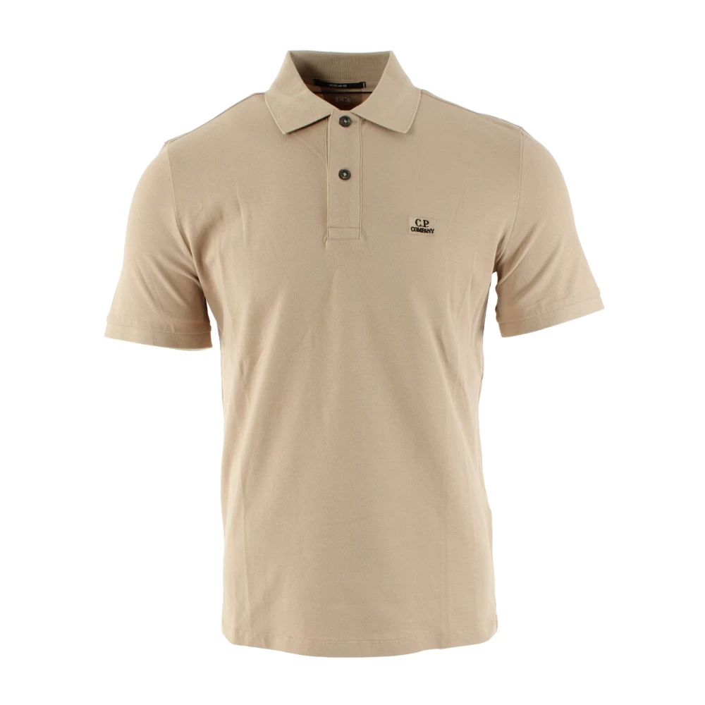 C.p. Company Men's Beige Regular Fit Polo Shirt
