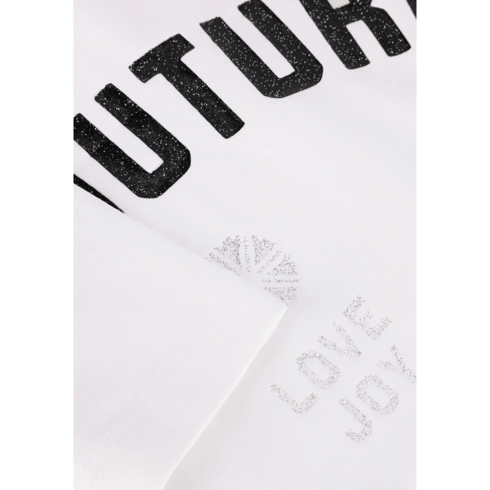 Co'Couture Glitter Tee voor stijlvolle vrouwen White Dames