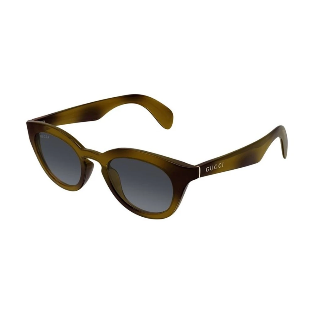 Gucci Men's Brown Round Frame Sunglasses - Sunglasses - 47 Mm - Accessories