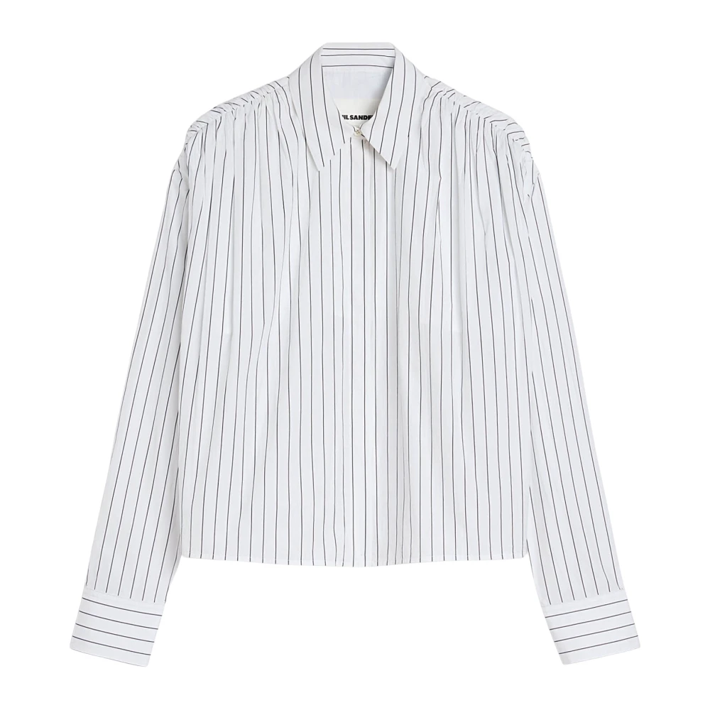 Jil Sander Women's White Shirts, S, Lightweight Cotton Shirt