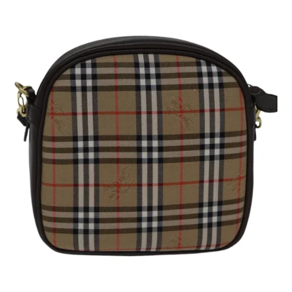 Burberry Vintage Pre-owned Canvas crossbody-bags Beige Dames
