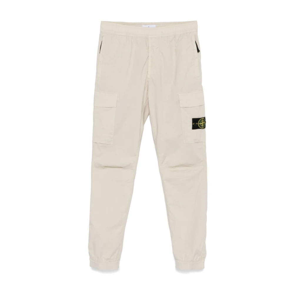 Stone Island Beige Broek Ss25 Beige Heren