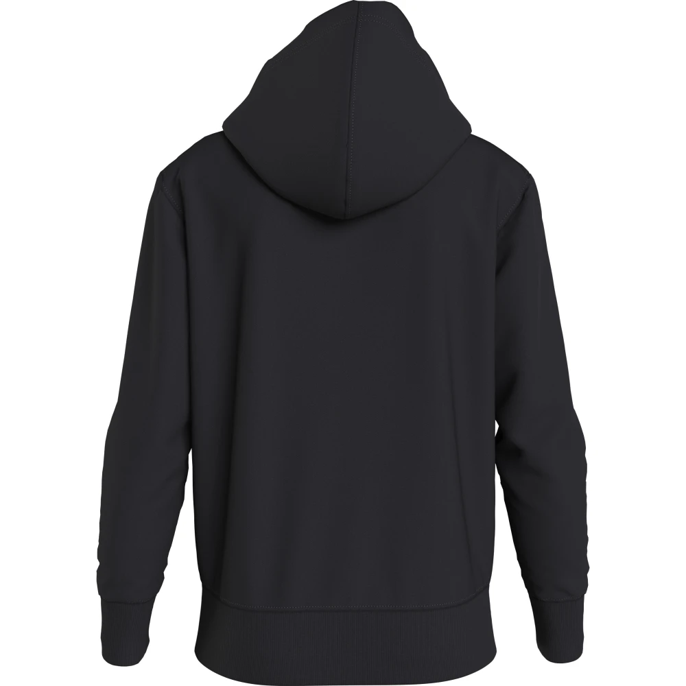 Calvin Klein Zwarte Hoodie Trui Katoen Black Heren