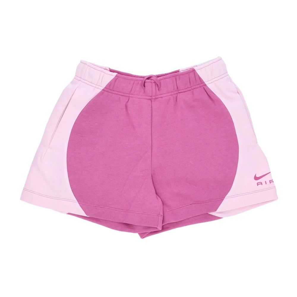 Nike Cosmic Fuchsia Mid-Rise Fleece Shorts Pink Dames
