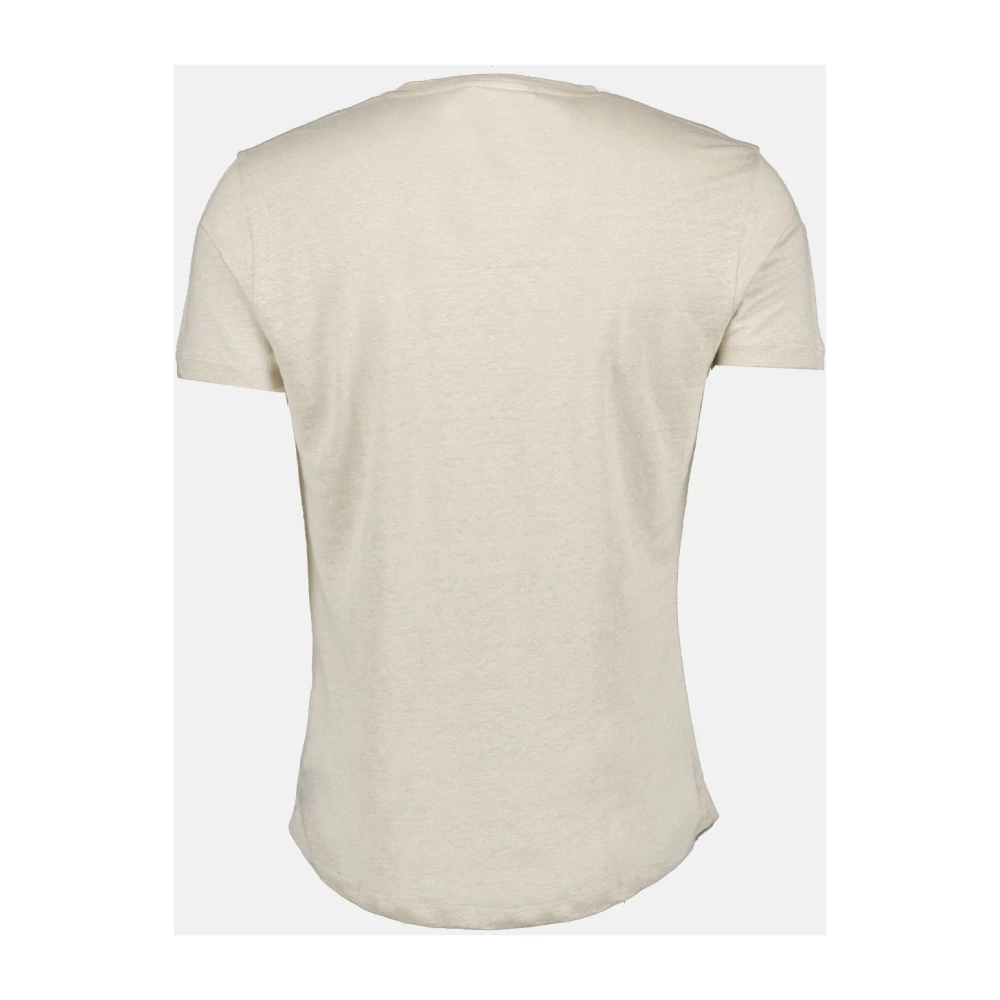 Orlebar Brown Ob-T Linnen T-shirt Beige Heren