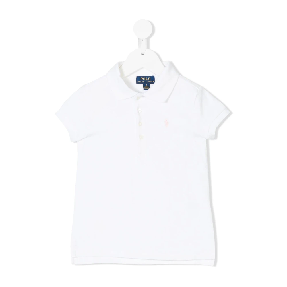 Polo Ralph Lauren Vit Bomull Kortärmad Polotröja White, Flicka