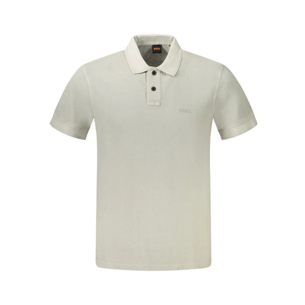 Hugo Boss Grijs Katoenen Poloshirt Gray Heren