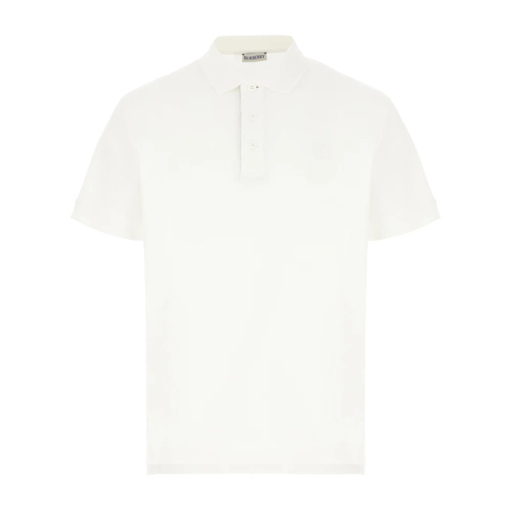 Burberry Klassieke Polo Shirt voor Mannen White Heren