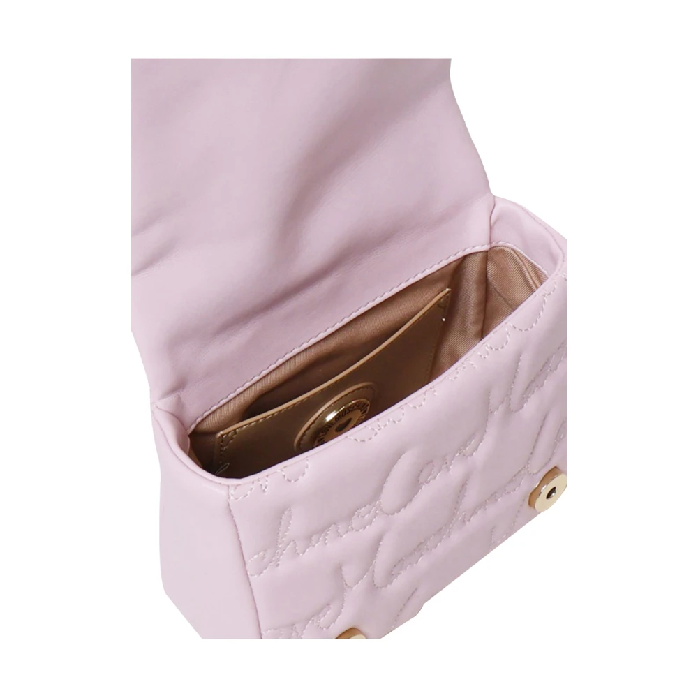 Moschino Roze Schoudertas met Gouden Details Pink Dames