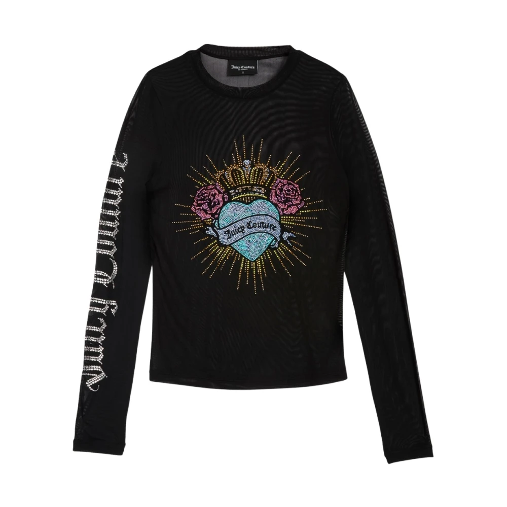 Juicy Couture Zwarte Sacred Virgo Longsleeve Top Black Dames