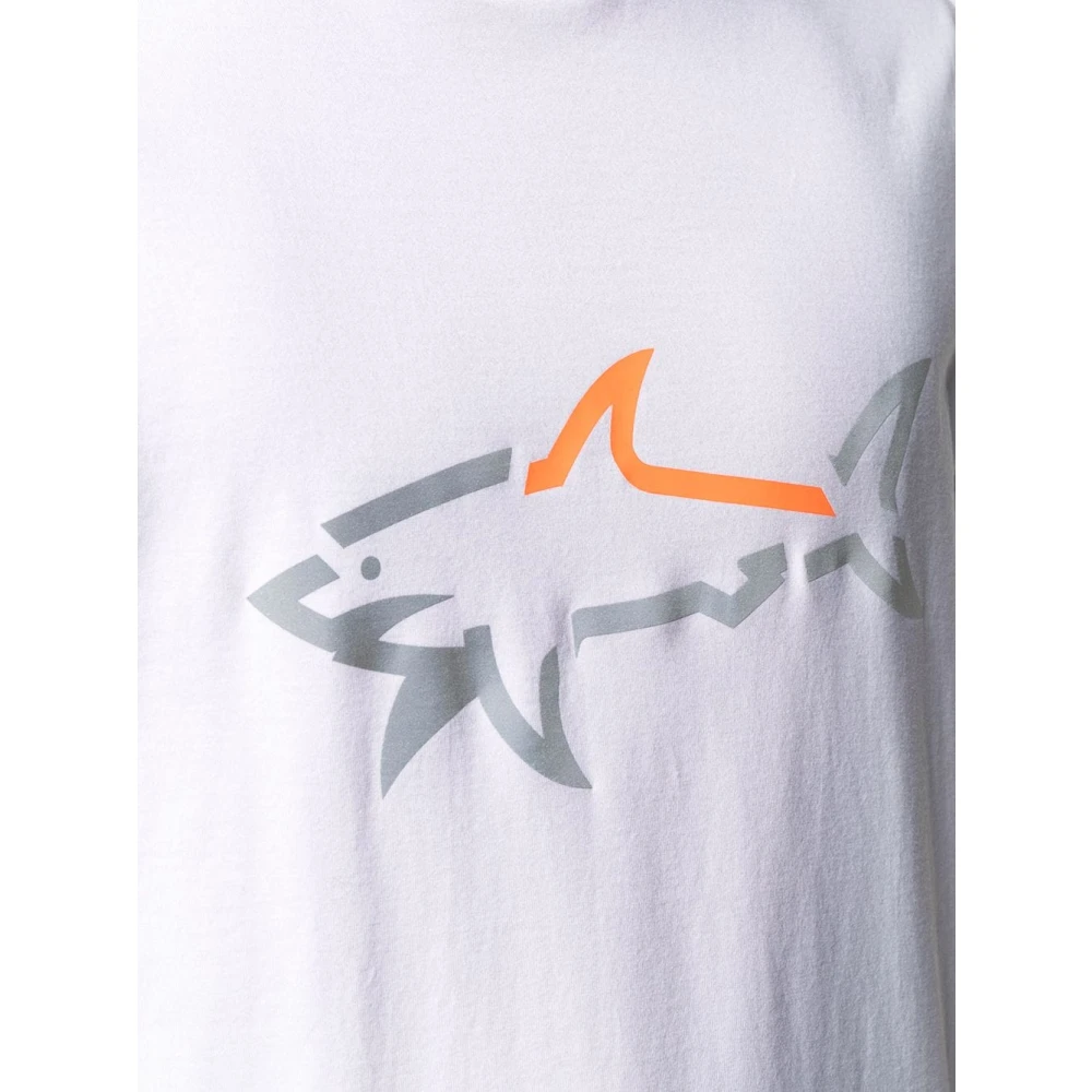 PAUL & SHARK T-Shirt Bianca Paul Shark White Heren