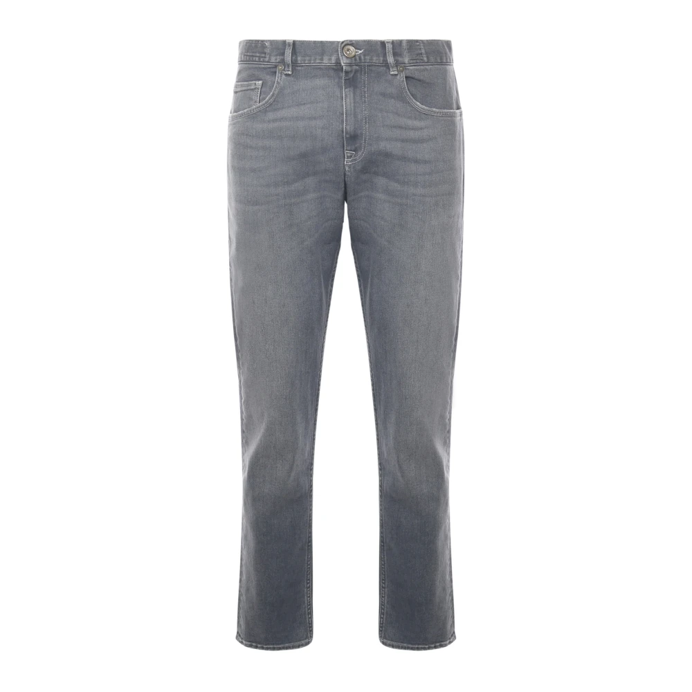 Eleventy Men's Gray 5 Pockets Jeans - Slim Fit Jeans - W38 - Jeans