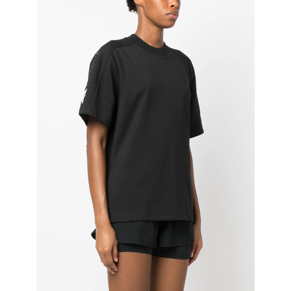 adidas by stella mccartney Logo T-shirt Black Dames