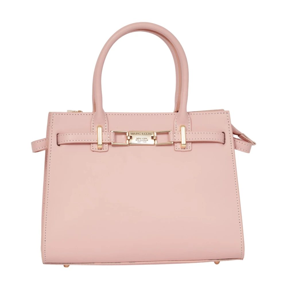 Marc Ellis Roze Lady Bag met Gouden Details Pink Dames