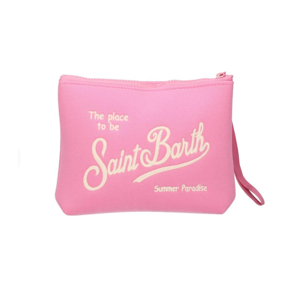 Mc2 Saint Barth Women's Pink Clutches, One Size, Aline Piquet Pochette