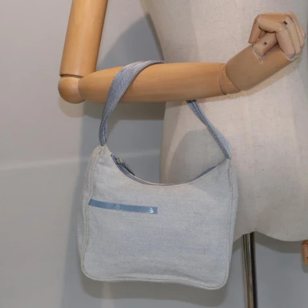 Prada Vintage Pre-owned Canvas prada-bags Gray Dames