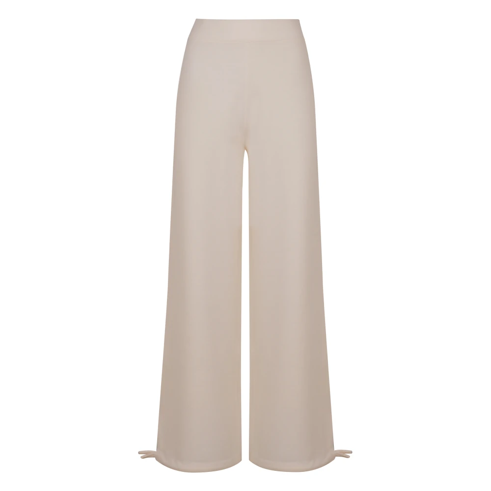 Max Mara Women's White Virgin Wool Wide-Leg Pants UK Size 14 - Mytheresa - Image 2