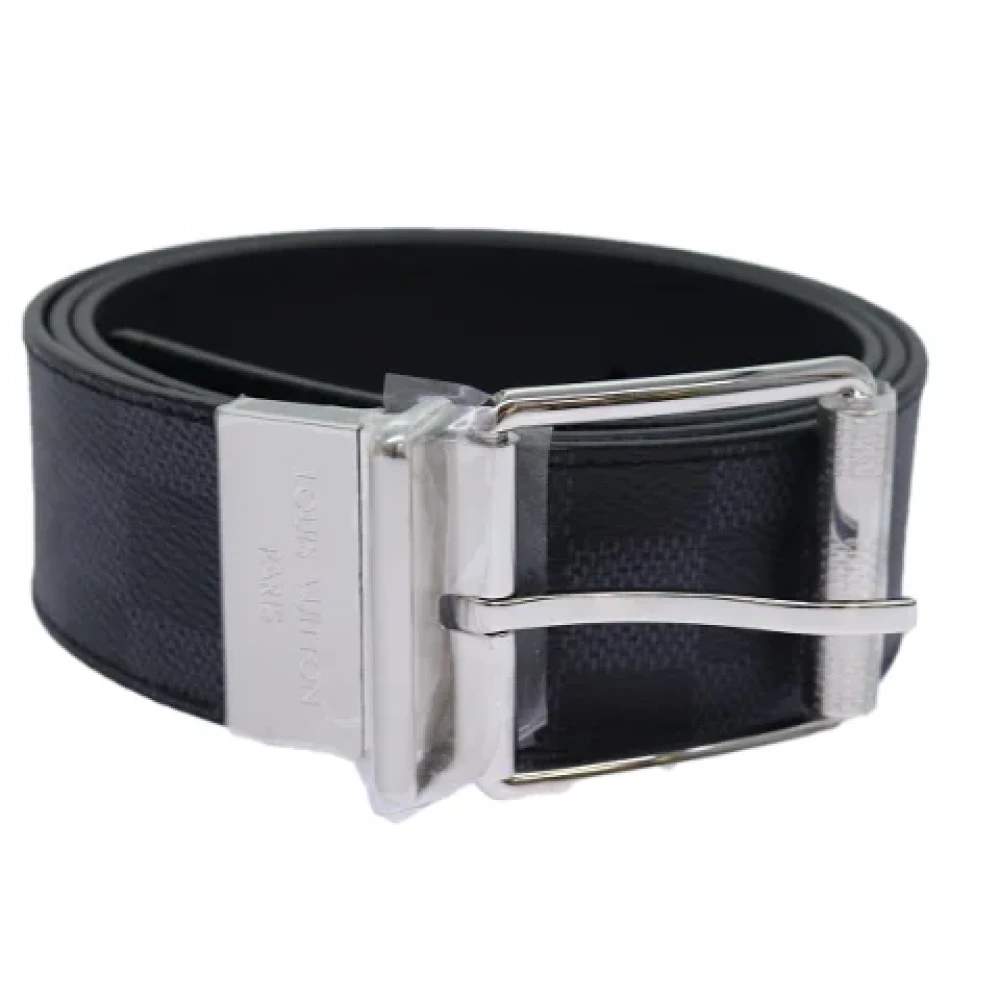 Louis Vuitton Vintage Pre-owned Canvas belts Gray Heren