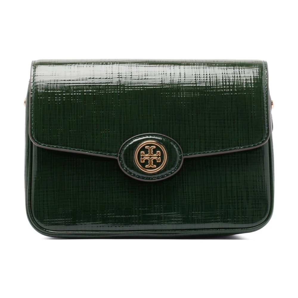 TORY BURCH Convertible Schoudertas met reliëfdetails Green Dames