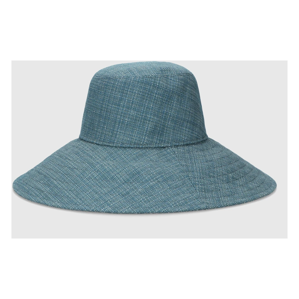 Borsalino Straat Elegantie Cloche Hoed Collectie Blue Dames