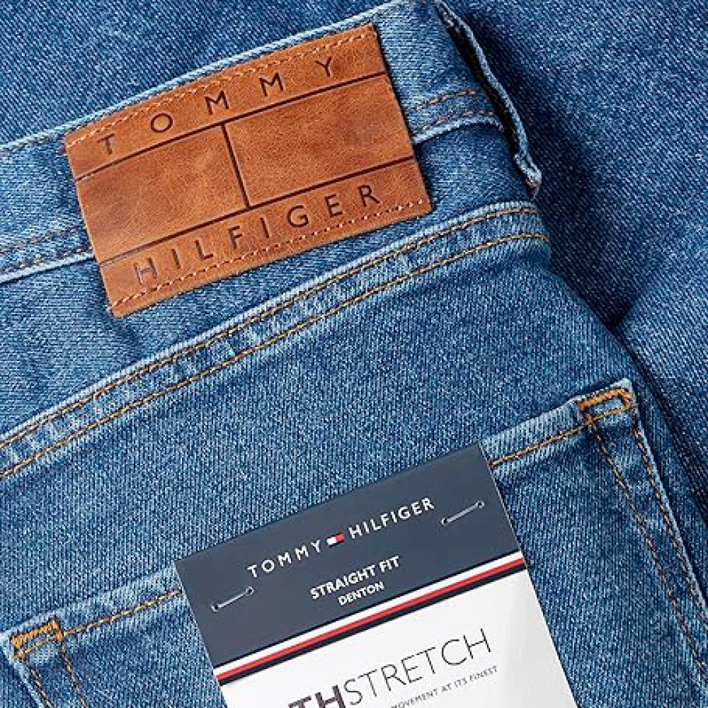 Tommy Hilfiger Denim Jeans Regular Fit Knoopsluiting Blue Heren