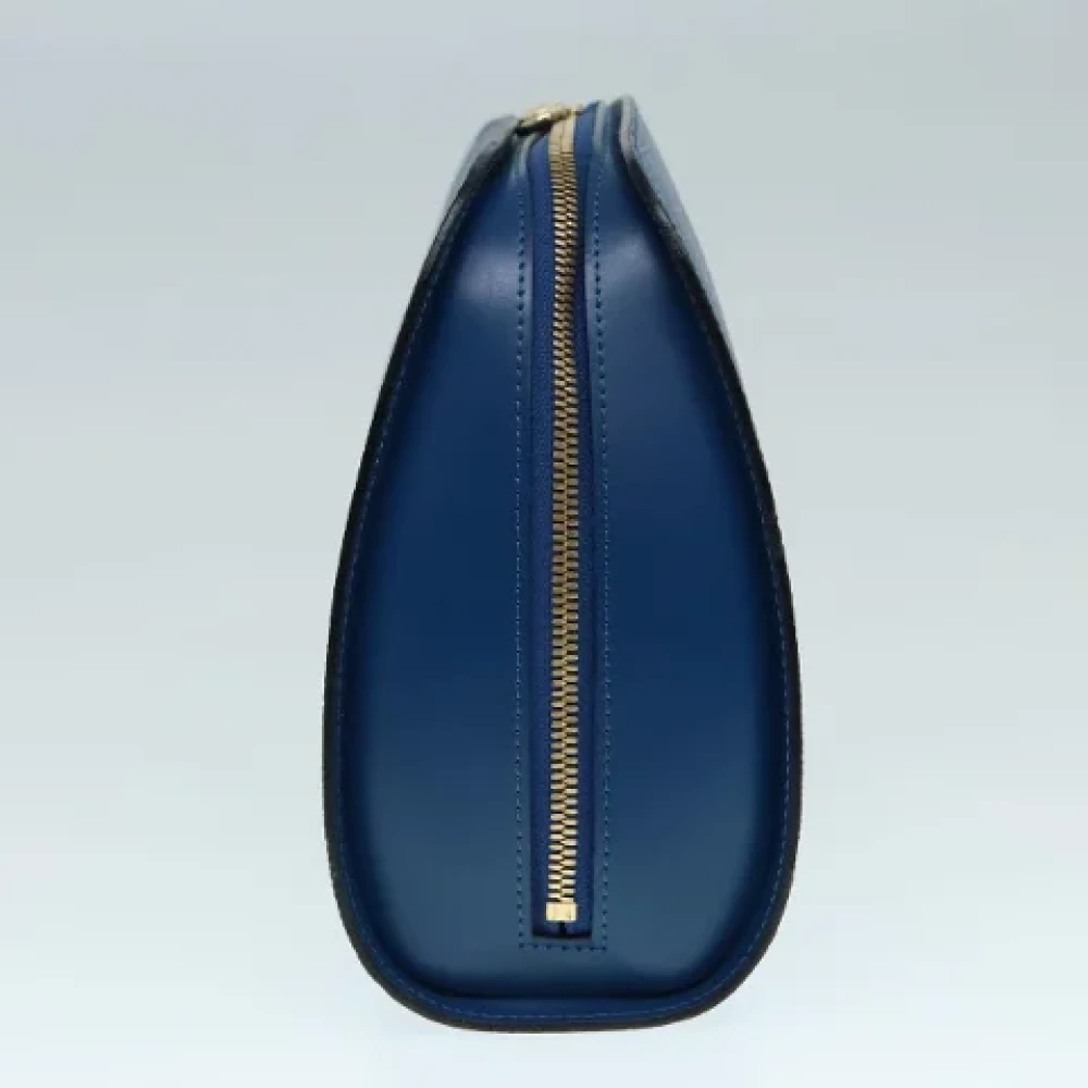 Louis Vuitton Vintage Pre-owned Leather pouches Blue Dames
