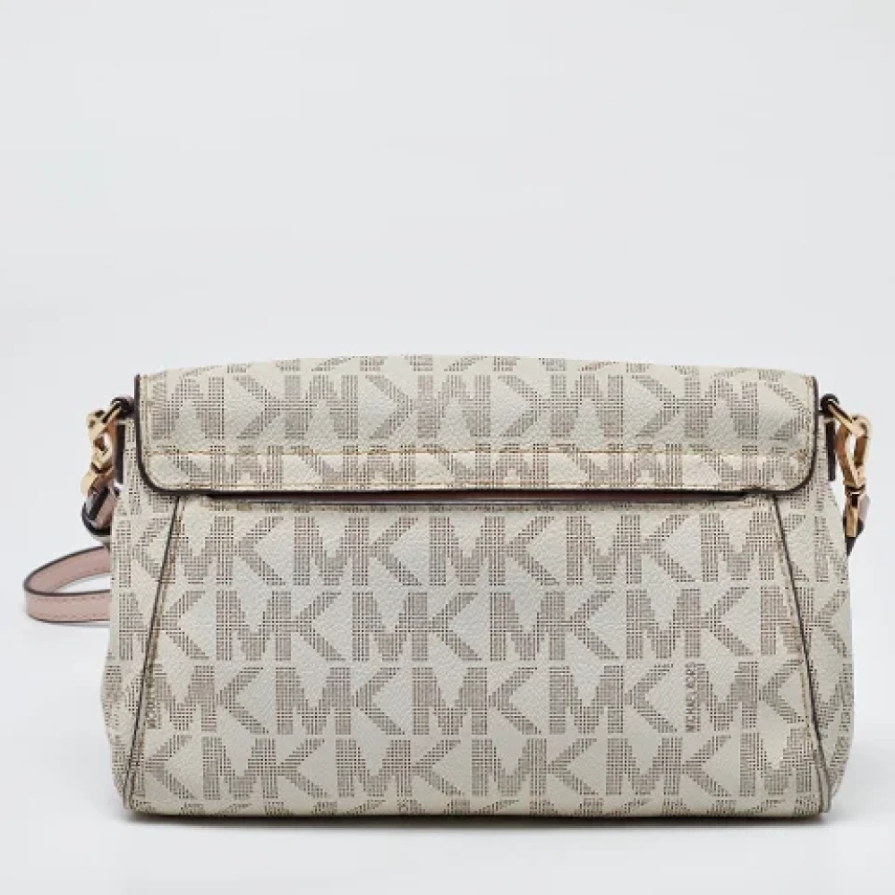 Michael Kors Pre-owned Canvas shoulder-bags White Dames