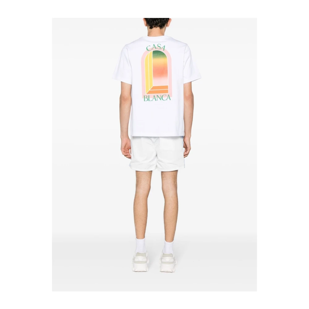 Casablanca Gradient L'Arche T-Shirt White Heren