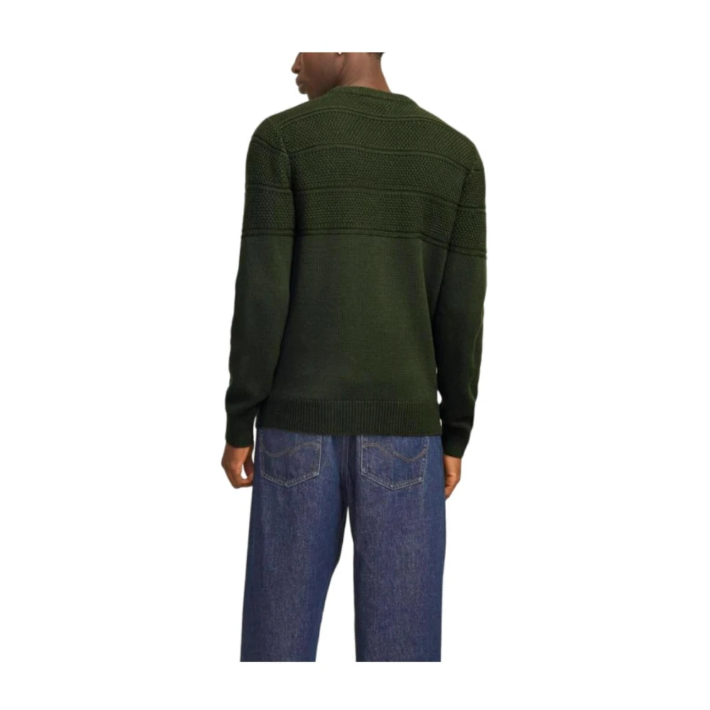 jack & jones Groene Crew Neck Jersey Gebreid Green Heren