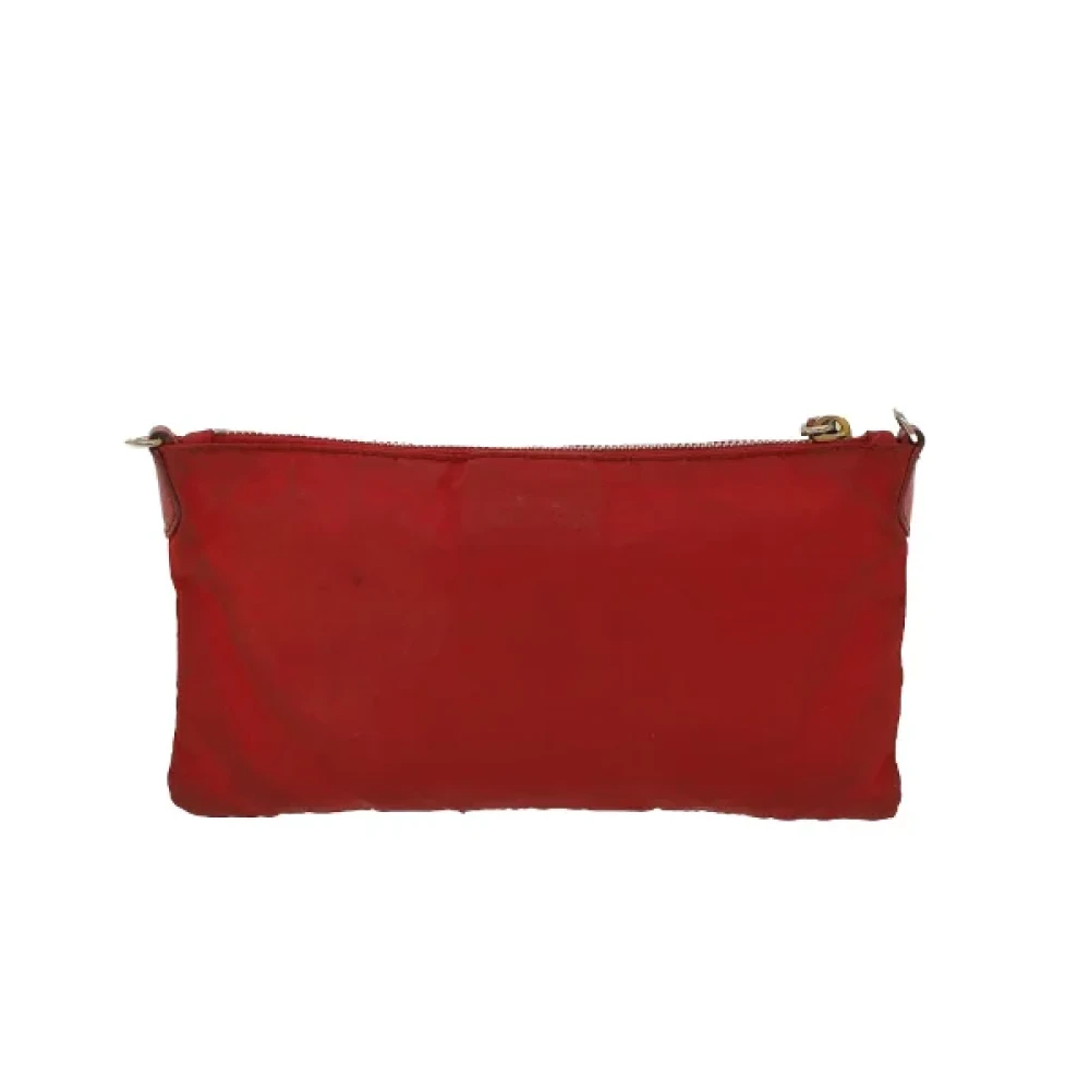 Prada Vintage Pre-owned Nylon prada-bags Red Dames