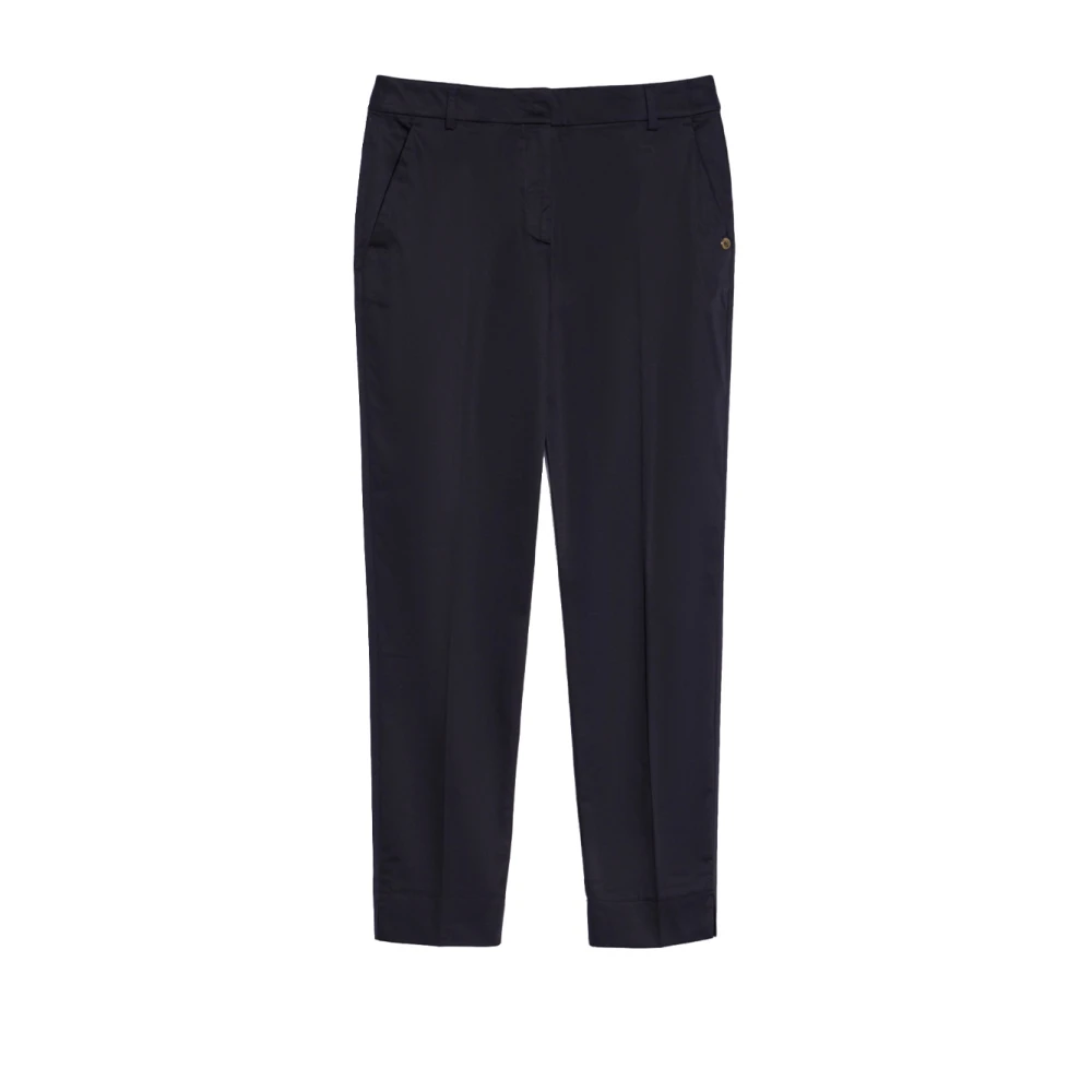 Pennyblack Slim Katoenen Enkellange Jurk Broek Black Dames