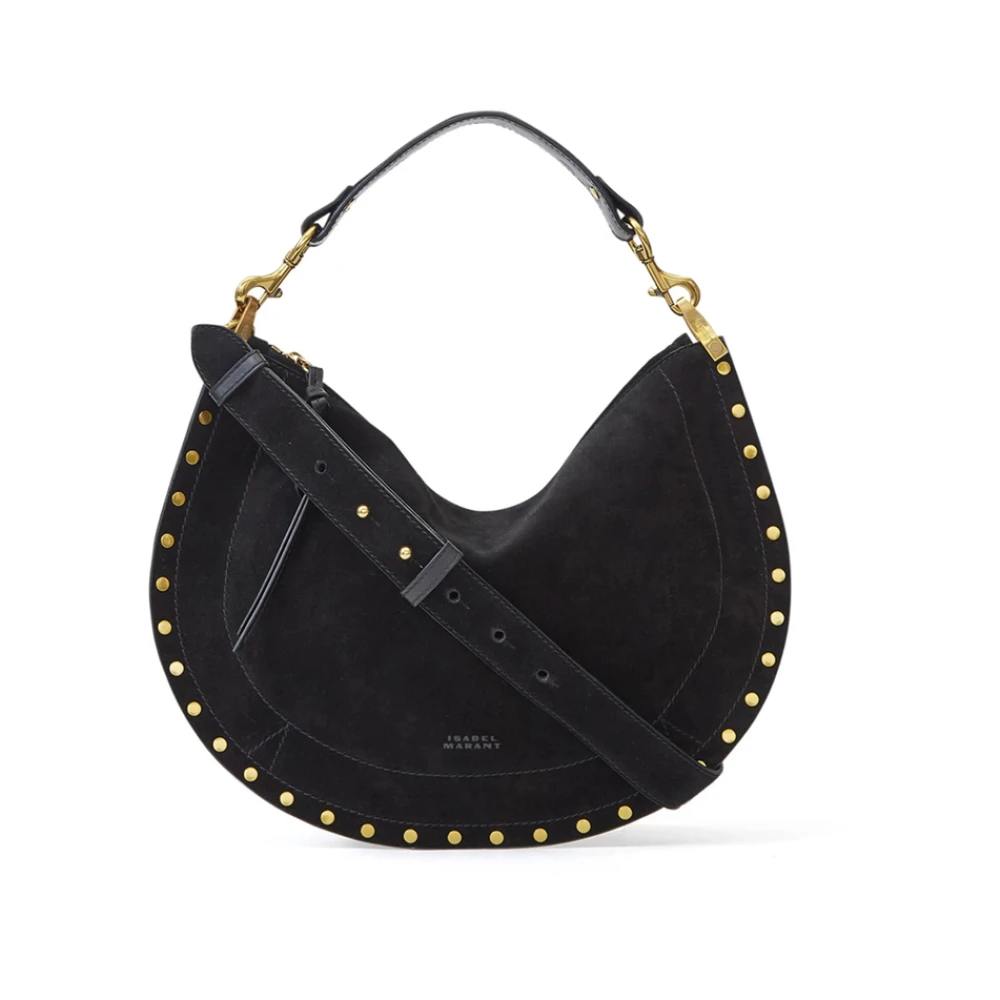 Isabel marant Zwarte Suède Schoudertas met Studs Black Dames